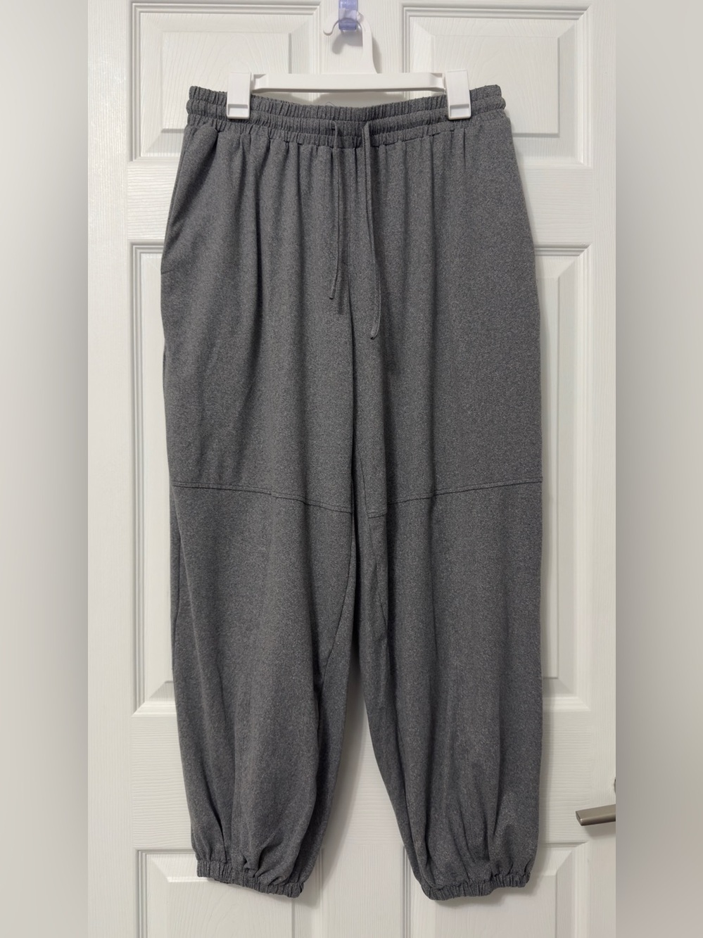Women’s Gray Jogger Sweatpants with Drawstring Waist